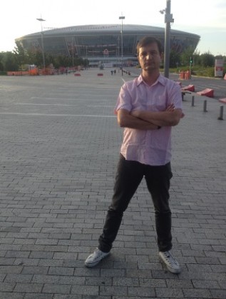 Данаил Глишев пред Донбас Арена, юли 2014