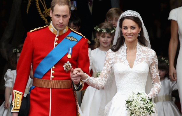 Кейт Мидълтън на сватбата си с принц Уилям