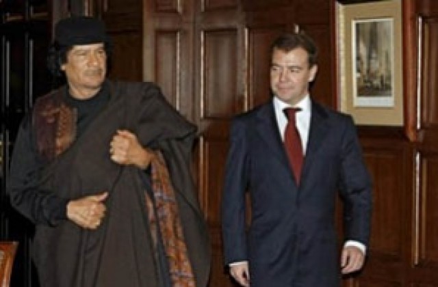 Медведев ще разговаря с Кадафи в Москва
