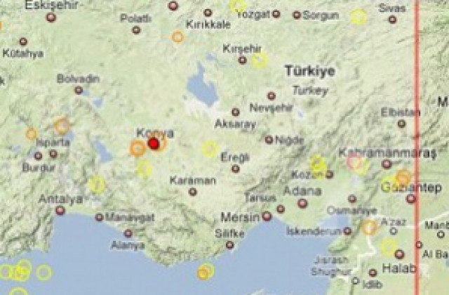 Земетресения разлюляха Централна Турция