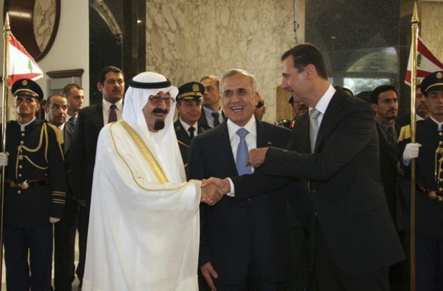 Саудитският крал и сирийският президент на историческо посещение в Ливан