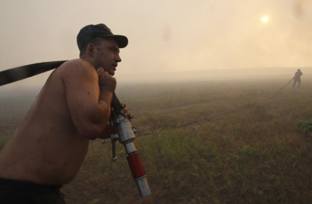 Площта на пожарите в Русия намаляла с 8000 ха за денонощие