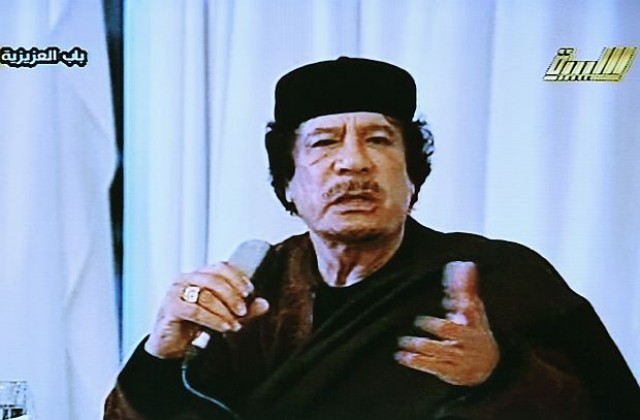 Кадафи обещава ад за онези, които нападнат Либия