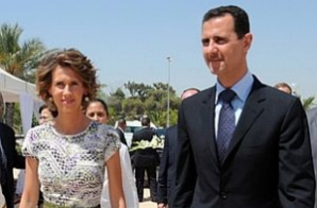 Съпругата на Асад е избягала в Лондон с трите им деца