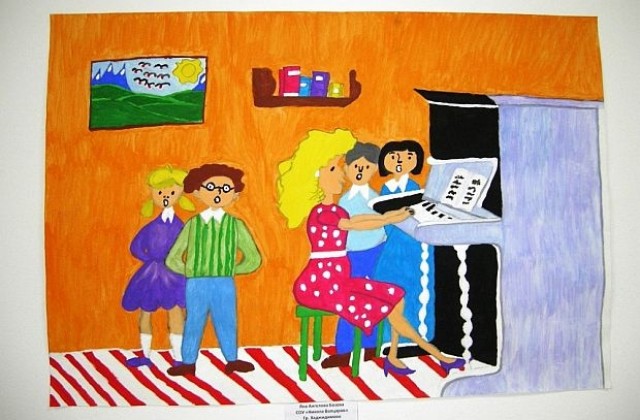 Изложба от детски рисунки в Информационния център на Мария Неделчева