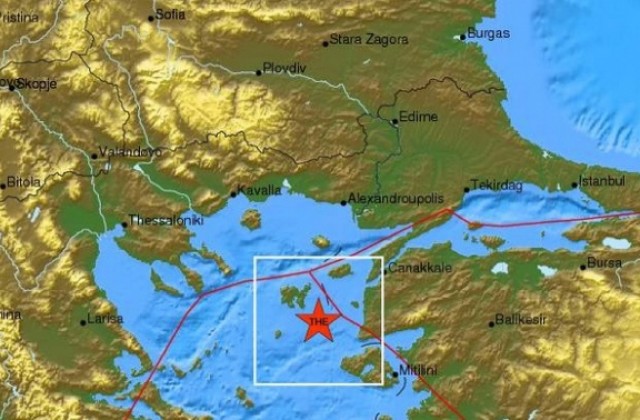 Трус от 5,8 в Егейско море усетен и в Пловдив
