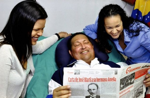 Уго Чавес демонстрира бодрост и оптимизъм