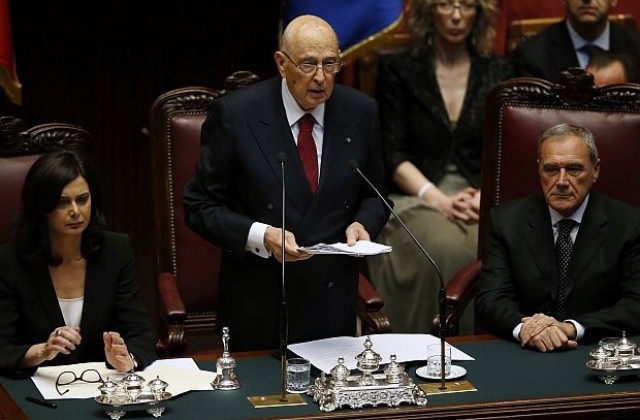 Джорджо Наполитано положи клетва за втори мандат
