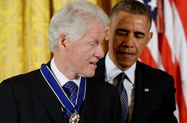 Обама удостои с Медал на свободата Бил Клинтън и още 15 души