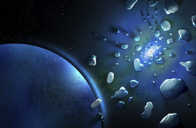 Земята преживяла двойни удари от астероиди в миналото