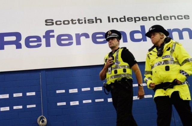 Сблъсъци в Шотландия наложиха намеса на силите на реда