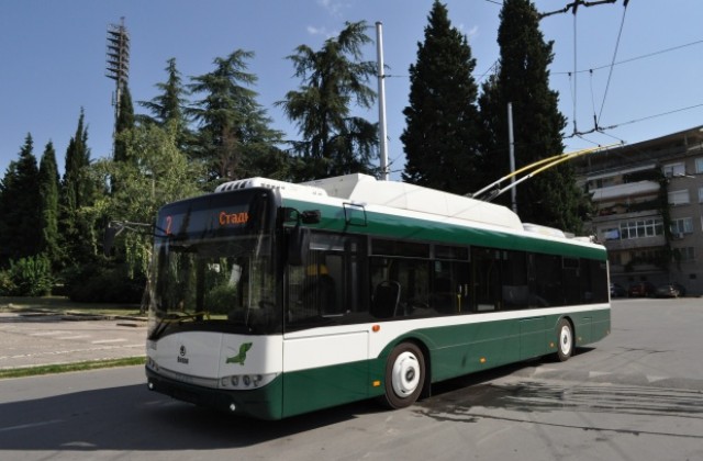 Последните три нови тролейбуса тръгват по градските линии на Стара Загора