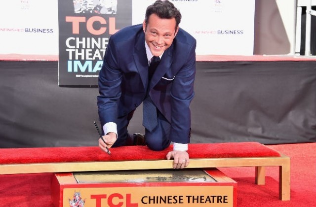 Винс Вон остави отпечатъците си пред Китайския театър в Холивуд