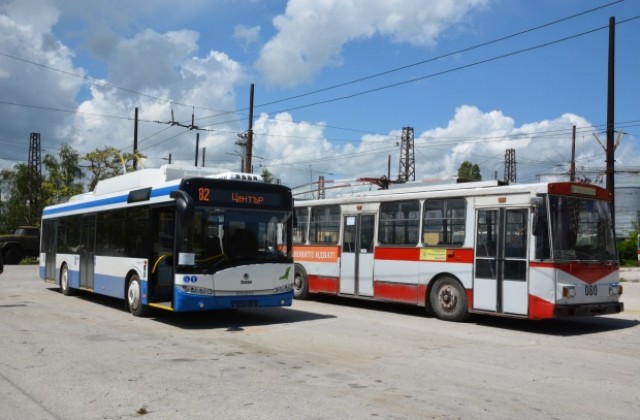 Старите тролейбуси във Варна бяха спрени от движение, след като морската столица се сдоби с 30 нови 