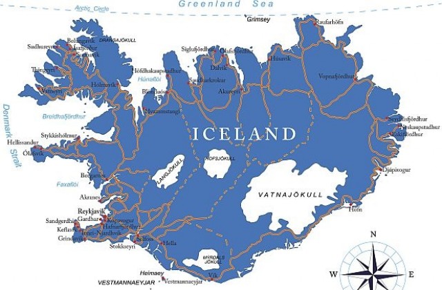 Исландия може да е част от потънал континент