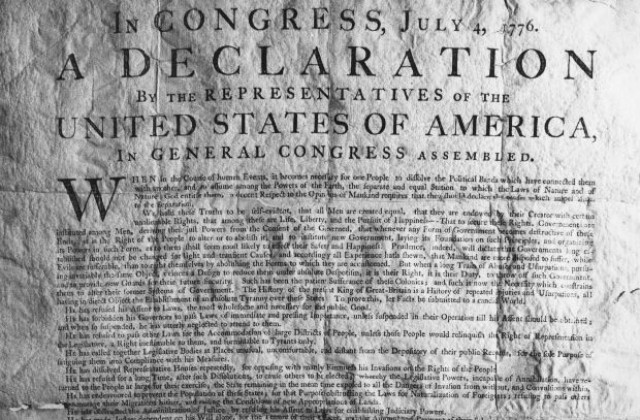 4 юли: Подписана е американската Декларация за независимост