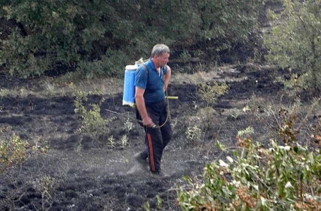 Локализираха пожара до село Вълча поляна