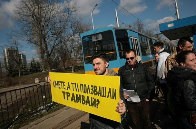Лозенец на протест заради трамвай №6