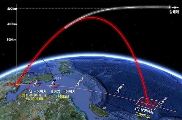 Изстреляният от Северна Корея сателит може би не функционира правилно