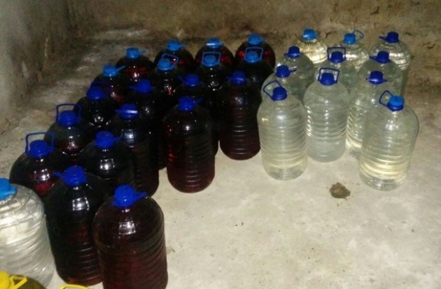 509 литра нелегален алкохол в Карнобат