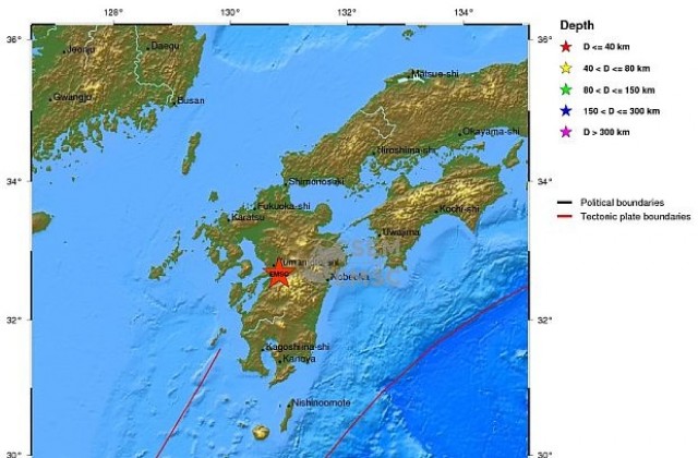 Ново силно земетресение в Япония