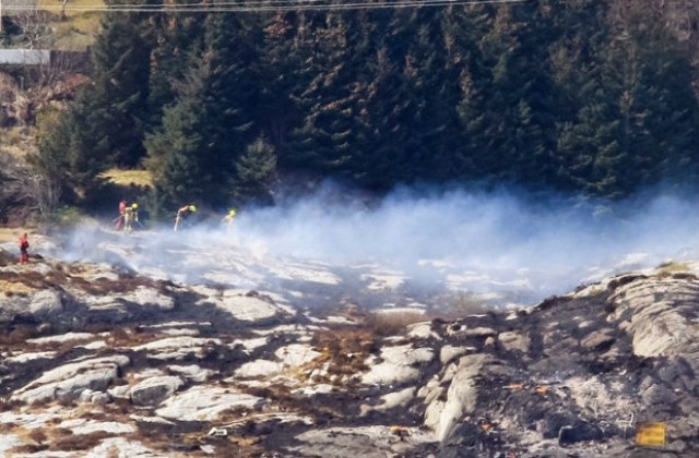 Хеликоптер на петролна компания се разби в Норвегия