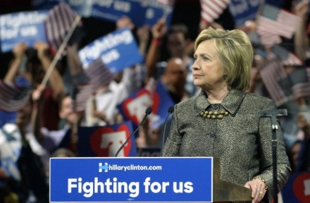 Хилари Клинтън се обяви за победител в първичните избори