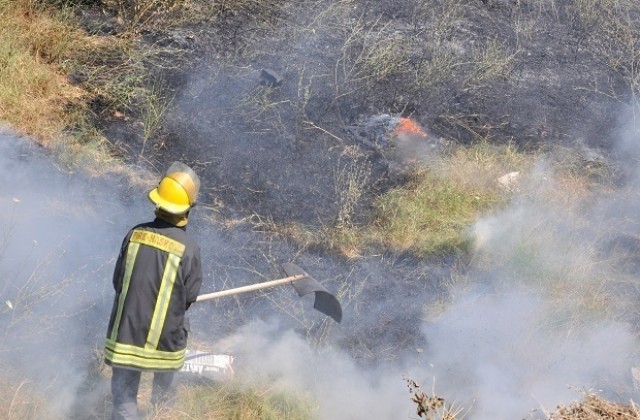 Пожар засегна 20 дка гора край Каменар,  пламъци отново обхванаха вилната зона