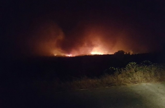 Евакуираха 50 от с. Българска поляна заради пожара