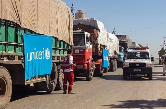 ООН прекратява всички хуманитарни доставки в Сирия