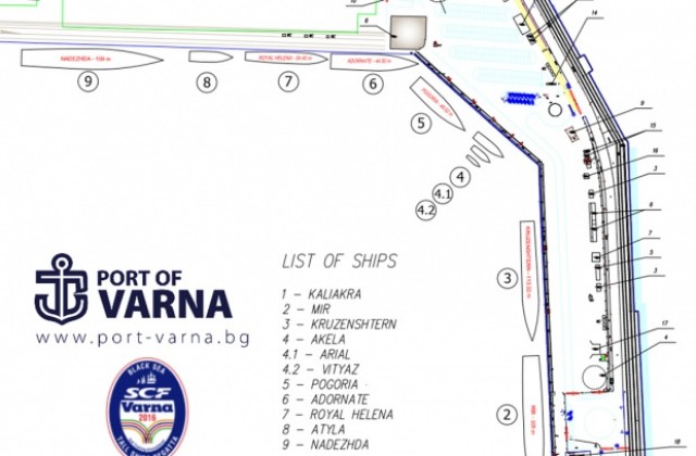 Варна в очакване на Tall Ships: Вече е ясно разположението на ветроходите
