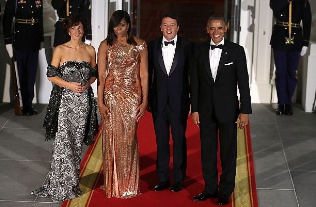 Последната държавна вечеря на Мишел Обама като първа дама (СНИМКИ/ВИДЕО)
