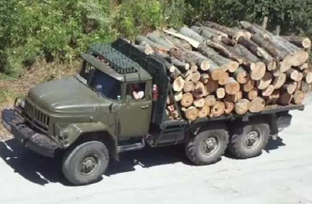 Задържаха ЗИЛ с незаконно придобити 10 кубика дърва
