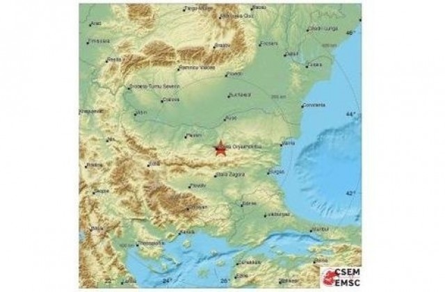 Земетресение с магнитуд 3.5 по Рихтер край Велико Търново