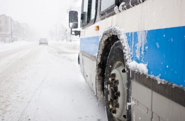 Автобус с японски туристи и партиен лидер закъсаха в снега