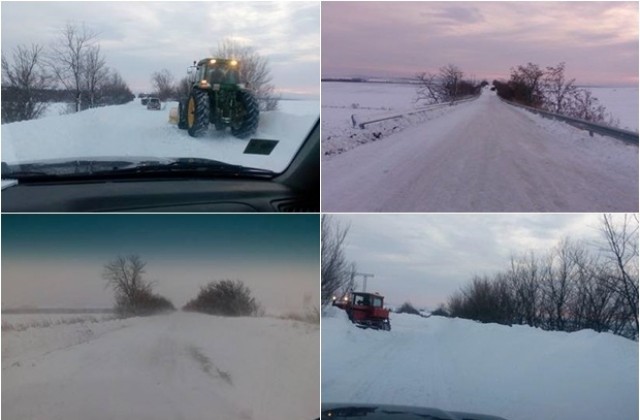Пътят за село Въгларово е изчистен от снега
