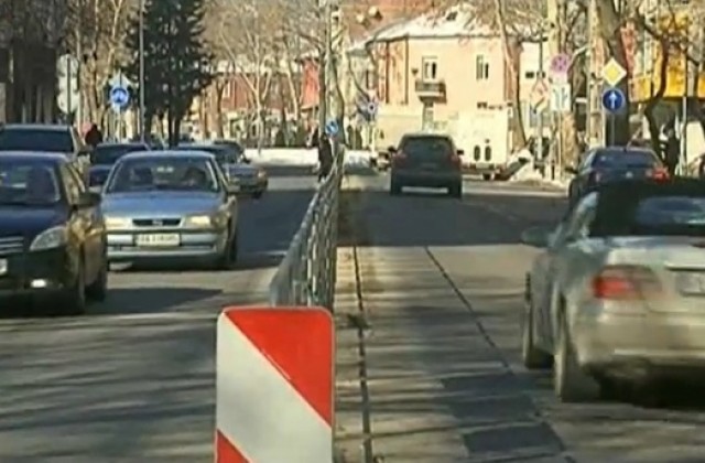 Търговци от Пловдив протестират срещу забраната за паркиране на бул. Васил Априлов