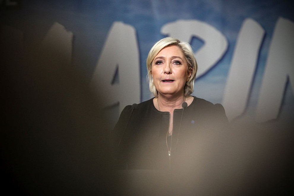 Кандидатът за президент на Франция - крайнодясната Марин льо Пен