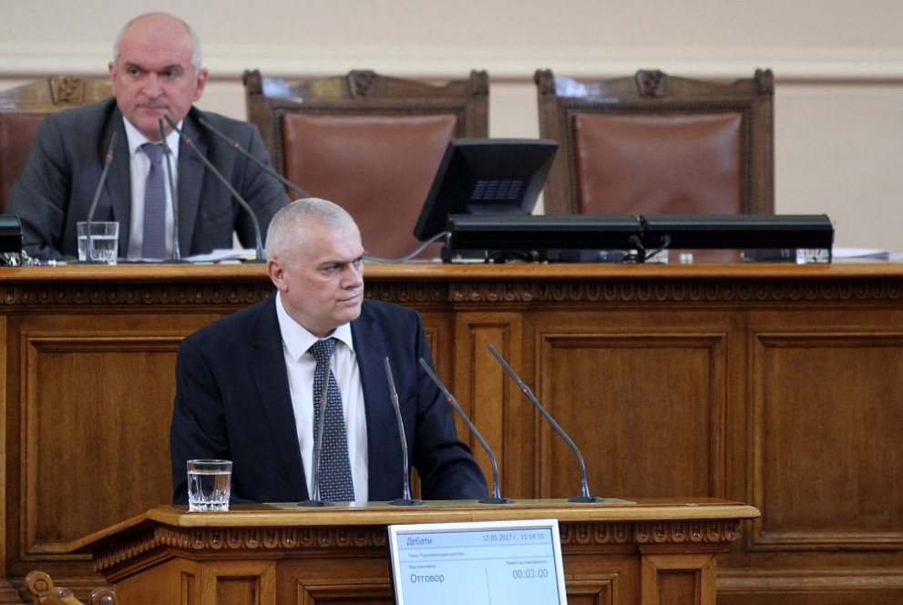 Министърът на вътрешните работи Валентин Радев