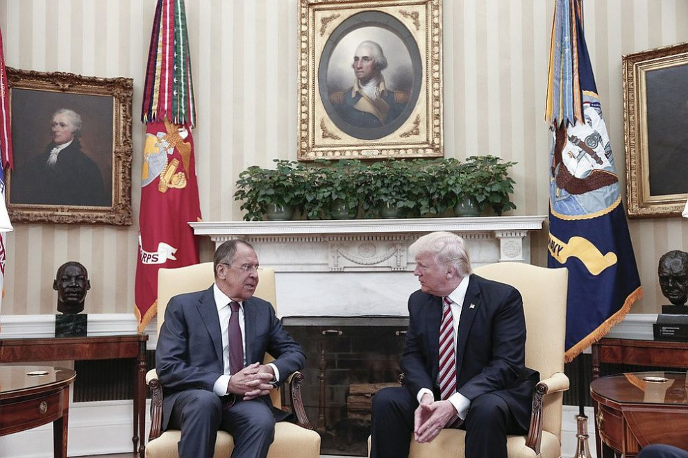 Президентът на САЩ Доналд Тръмп и руският външен министър Сергей Лавров