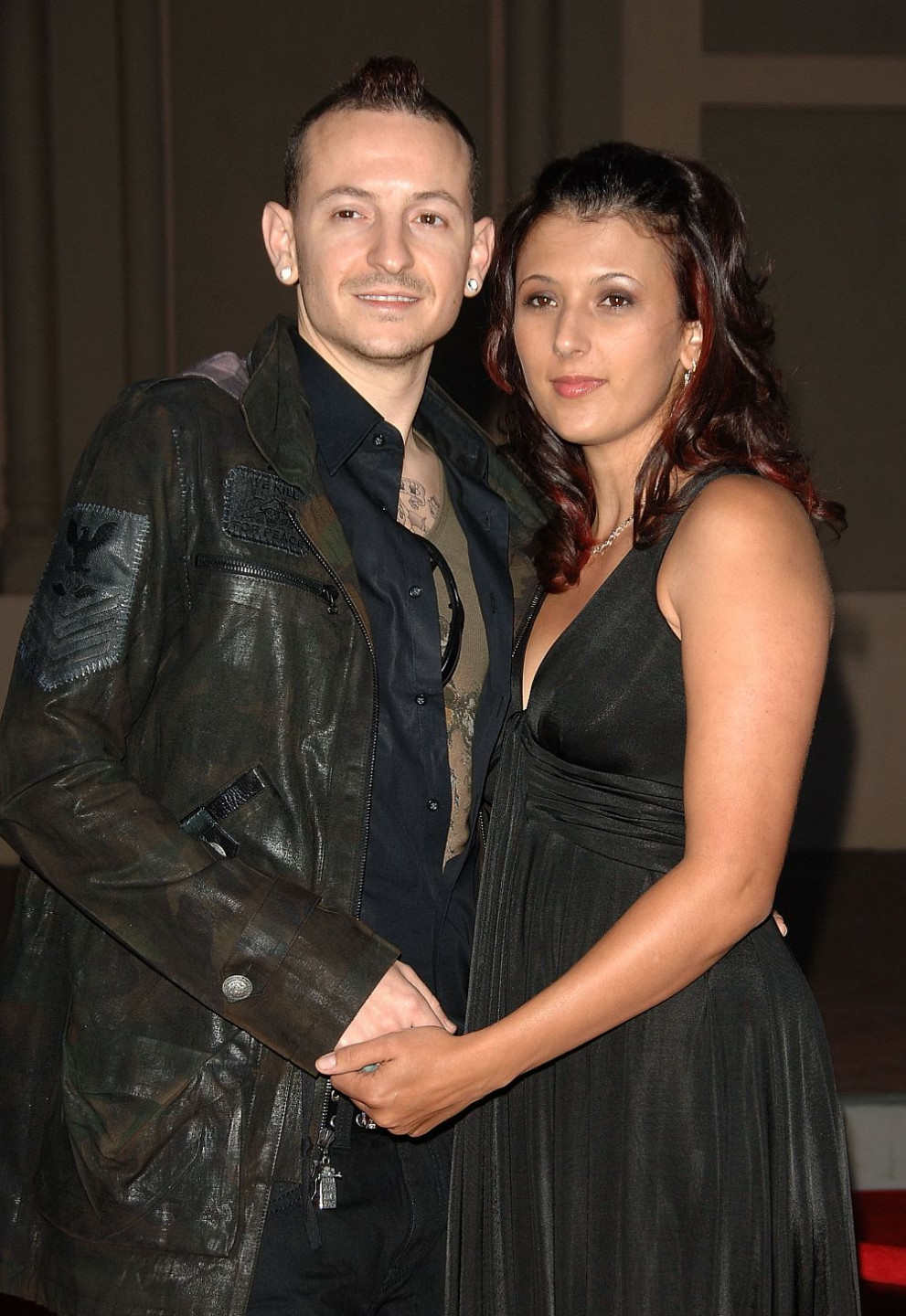  Фронтменът на Linkin Park Честър Бенингтън и брачната половинка му Талинда 