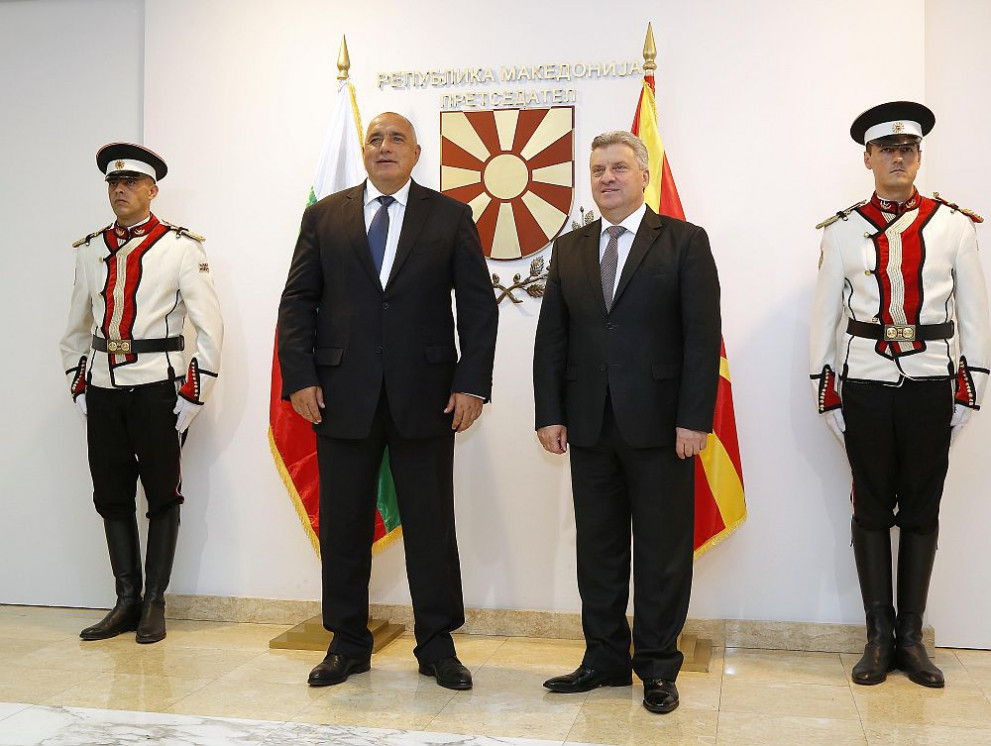Премиерът Бойко Борисов се срещна с македонския президент Георге Иванов