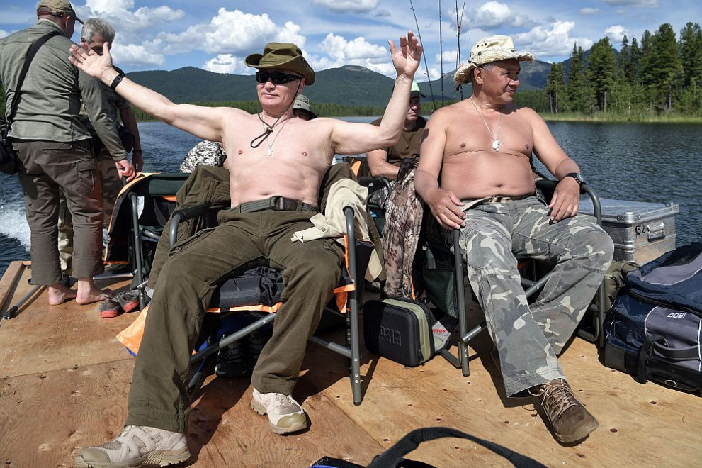  Владимир Путин на риба 