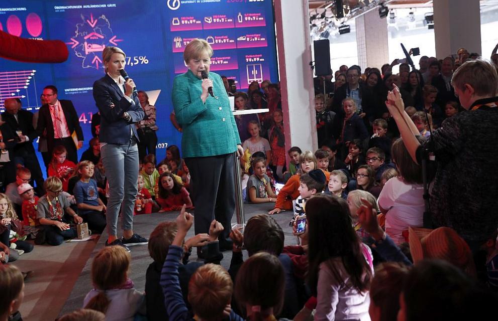  Германският канцлер Ангела Меркел 