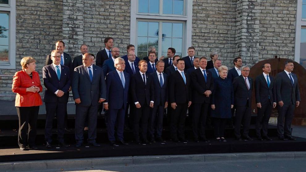  Снимка на водачите след Срещата на върха в Талин 