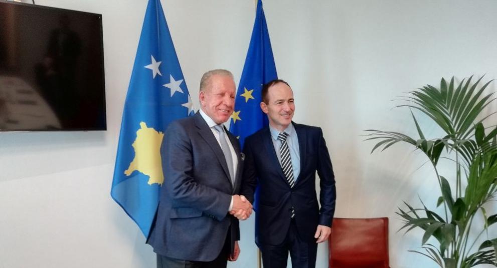 Вицепремиерът и министър на външните работи на Косово Беджет Паколи и евродепутатът, заместник-председател на Групата на ЕНП за разширяванет, Андрей Ковачев
