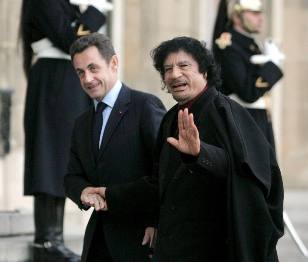 Саркози бе разпитван във връзка с обвинения, че предизборната му кампания през 2007 г. е получила финансиране от покойния либийски лидер Муамар Кадафи