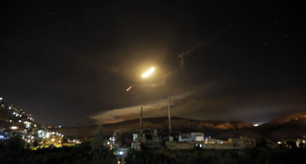  Размяна на ракетни удари сред Израел и ирански сили в Сирия 