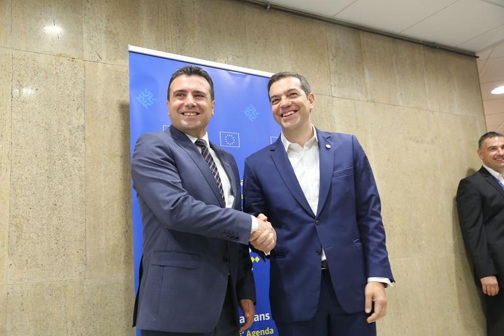 Македонският премиер Зоран Заев и гръцкият му колега Алексис Ципрас