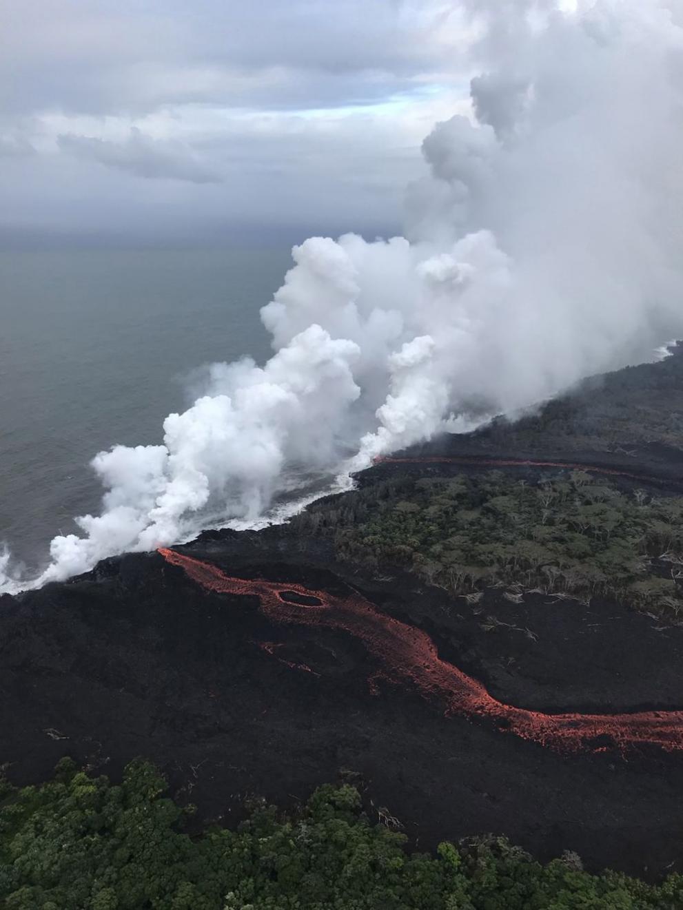  вулкан Килауеа на остров Хавай 